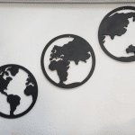 Cuadros circulares "Mundo" - Vector SVG DXF para CNC Router y Laser CO2 - Descargable gratis | Stanser