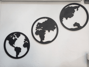 Cuadros circulares «Mundo»
