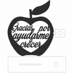 Portapluma de manzana - Vector descarganle para corte CNC y grabado laser gratis | Stanser