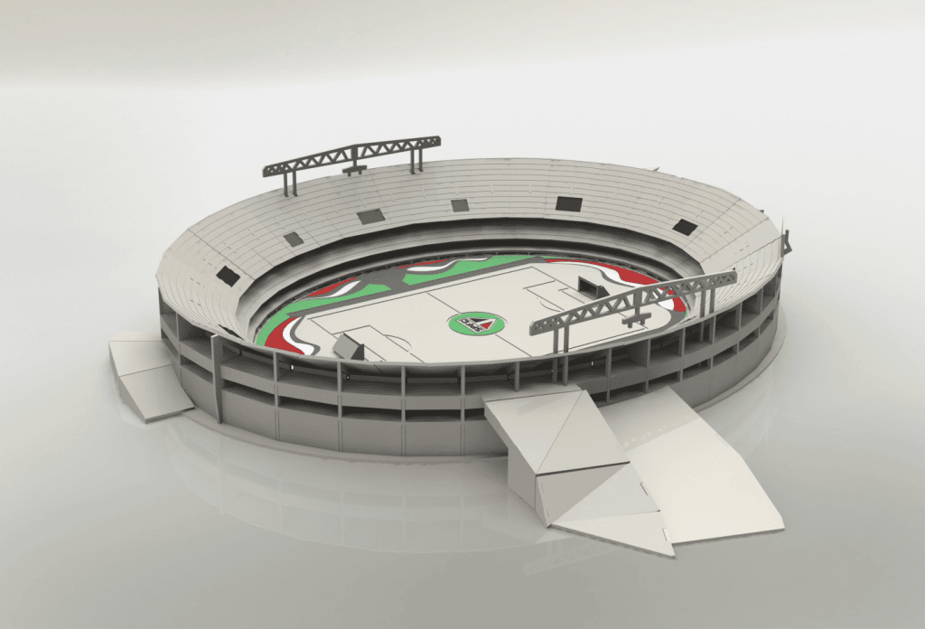 Estadio Morumbi — vector para corte CNC