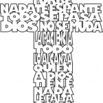 Cruz con frase de aliento - Vector SVG DXF para CNC Router y Laser CO2 - Descargable gratis | Stanser