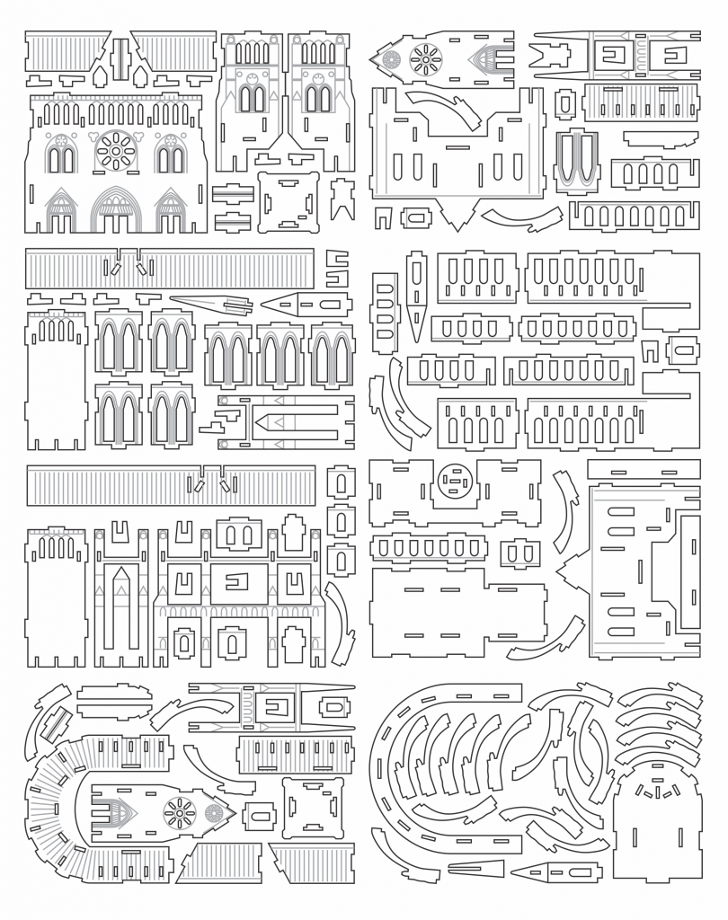 Notredame — vector para corte CNC