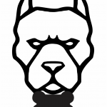 Perro con placa - Vector descarganle para corte CNC y grabado laser gratis | Stanser