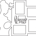 Portarretratos "Embarazo" - Vector SVG DXF para Laser CO2 - Descargable gratis | Stanser