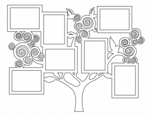 Portarretratos Árbol de espirales