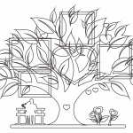Pareja bajo el árbol - Vector descarganle para corte CNC y grabado laser gratis | Stanser