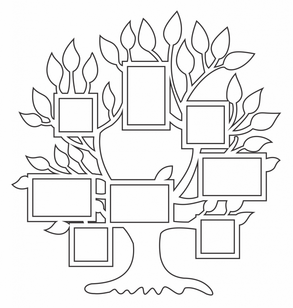 Marco de árbol (8 fotos) — vector para corte CNC