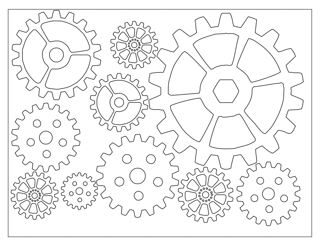 Engranes — vector para corte CNC