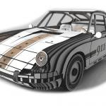 Porsche 3D - Vector descarganle para corte CNC y grabado laser gratis | Stanser
