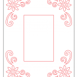 Marco ancho de margaritas - Vector descarganle para corte CNC y grabado laser gratis | Stanser
