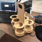 Portacervezas sencillo - Vector descarganle para corte CNC y grabado laser gratis | Stanser