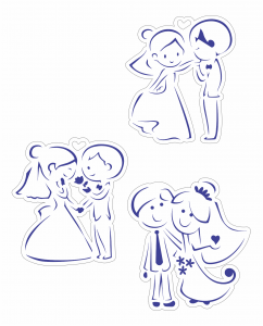 Novios para recuerdos de boda
