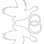 Palomas con argollas de matrimonio - Vector descarganle para corte CNC y grabado laser gratis | Stanser