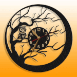 Reloj "Lechuza" - Vector SVG DXF para Laser CO2 - Descargable gratis | Stanser