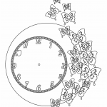 Reloj con mariposas - Vector SVG DXF para Laser CO2 - Descargable gratis | Stanser