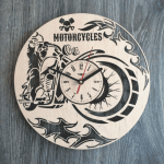 Reloj "Motociclistas" - Vector SVG DXF para Laser CO2 - Descargable gratis | Stanser