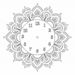 Reloj Mandala de Flor - Vector SVG DXF para Laser CO2 - Descargable gratis | Stanser