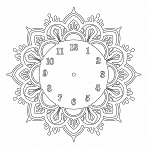 Reloj Mandala de Flor