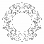 Reloj con garigoles - Vector SVG DXF para Laser CO2 - Descargable gratis | Stanser