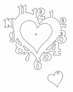 Reloj «Contorno de corazón»