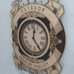 Reloj "Matador" - Vector SVG DXF para Laser CO2 - Descargable gratis | Stanser