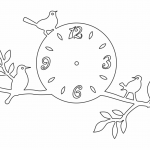 Reloj "Pájaros en rama" - Vector SVG DXF para Laser CO2 - Descargable gratis | Stanser