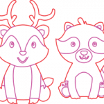 Animalitos del bosque - Vector descarganle para corte CNC y grabado laser gratis | Stanser