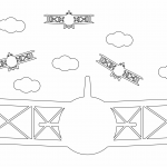 Avionetas en el cielo - Vector descarganle para corte CNC y grabado laser gratis | Stanser
