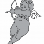Sombra de cupido 3 - Vector descarganle para corte CNC y grabado laser gratis | Stanser