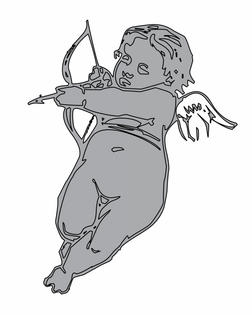 Sombra de cupido 3 — vector para corte CNC