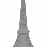 Sombra de la Torre Eiffel - Vector SVG DXF para CNC Router y Laser CO2 - Descargable gratis | Stanser