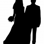 Novios de frente - Vector descarganle para corte CNC y grabado laser gratis | Stanser