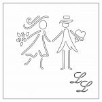 Muñecos: Novios - Vector descarganle para corte CNC y grabado laser gratis | Stanser