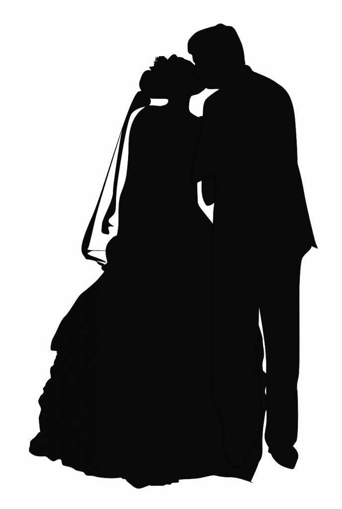 Beso de bodas 2 — vector para corte CNC