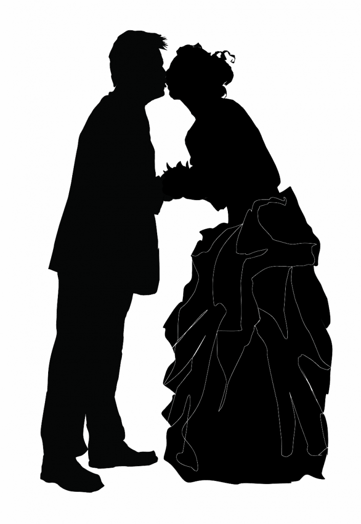 Beso de bodas 3 — vector para corte CNC