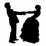 Par de novios bailando - Vector descarganle para corte CNC y grabado laser gratis | Stanser