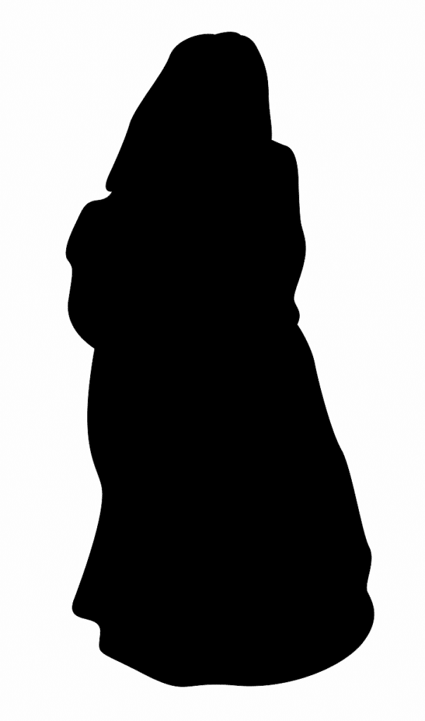 Mujer vestida de novia — vector para corte CNC