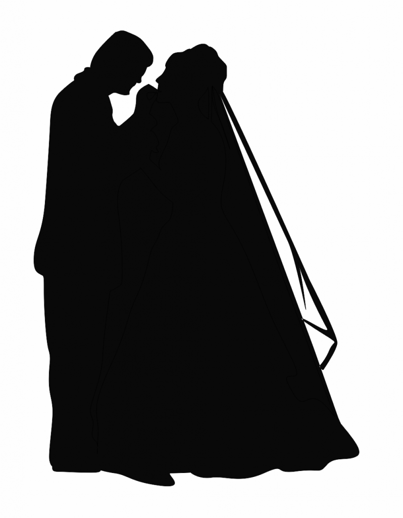 Sombra de boda — vector para corte CNC