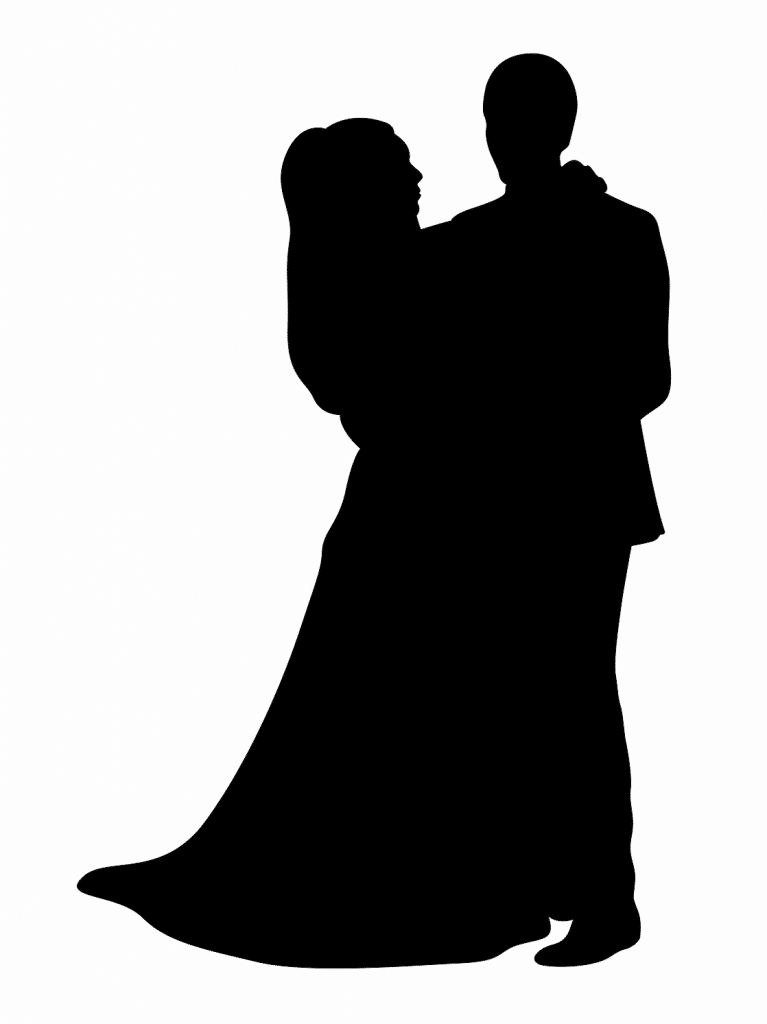 Pareja bailando — vector para corte CNC