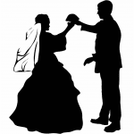 Pareja tomada de la mano - Vector descarganle para corte CNC y grabado laser gratis | Stanser