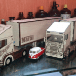 Tráiler 3D con caja - Vector descarganle para corte CNC y grabado laser gratis | Stanser