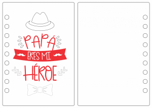 Libreta «Papá eres mi héroe»