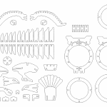 Águila armable - Vector descarganle para corte CNC y grabado laser gratis | Stanser
