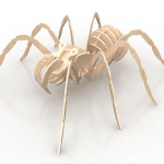 Araña armable 3D - Vector descarganle para corte CNC y grabado laser gratis | Stanser
