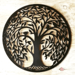 Árbol de la vida en medallón - Vector descarganle para corte CNC y grabado laser gratis | Stanser