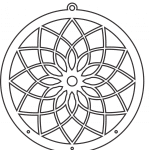 Atrapa sueños sencillo - Vector descarganle para corte CNC y grabado laser gratis | Stanser