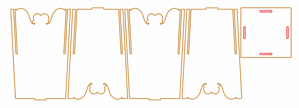 Caja palomera — vector para corte CNC