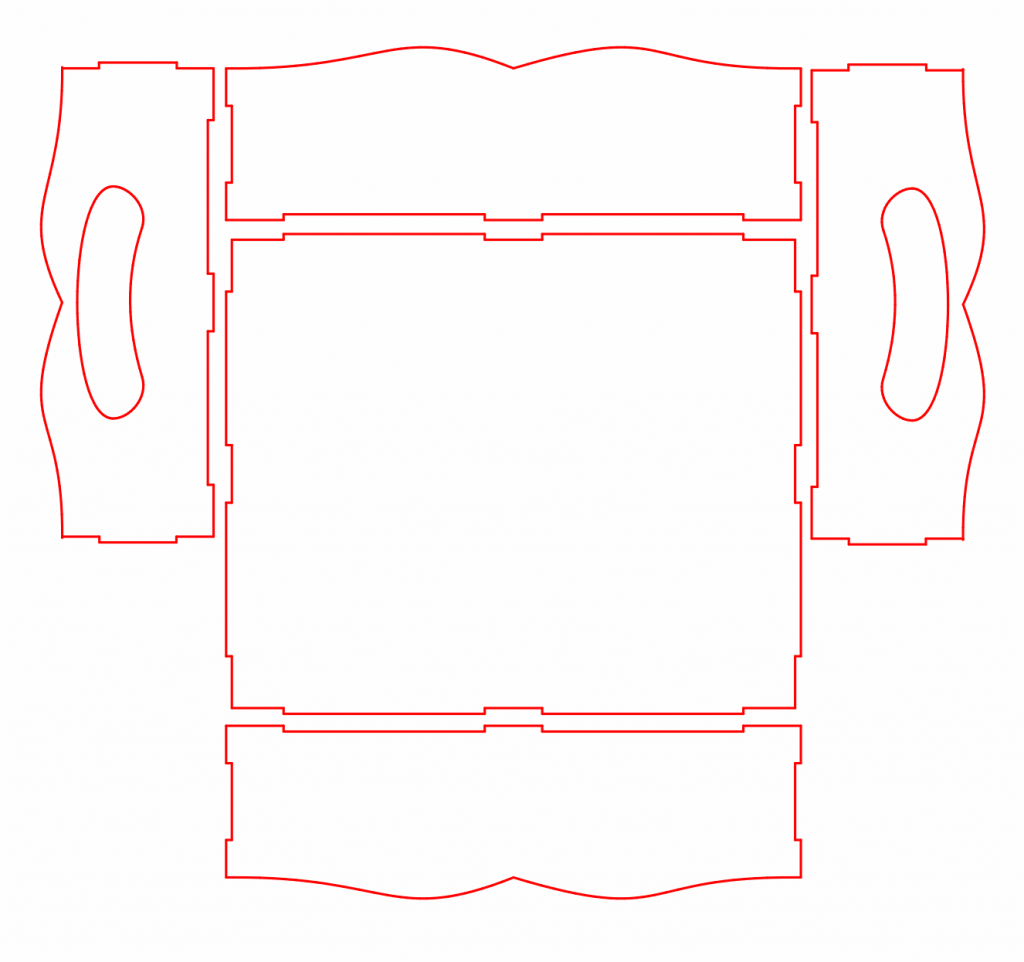Bandeja clásica — vector para corte CNC