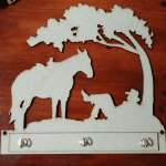 Portallaves "Caballo" - Vector SVG DXF para CNC Router y Laser CO2 - Descargable gratis | Stanser
