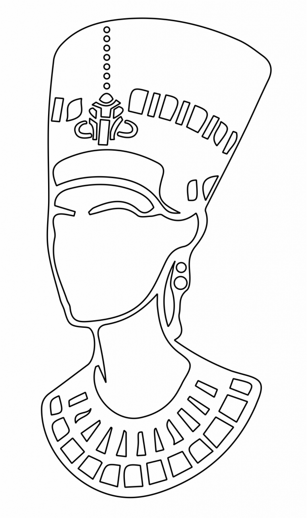 Cabeza de Faraón — vector para corte CNC